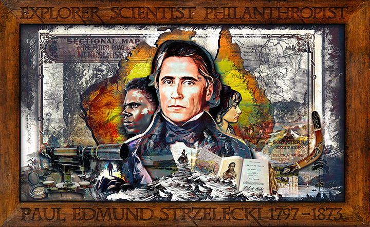 Autor: Piotr Słowiański, panorama "Explorer, Scientist, Philantropist"