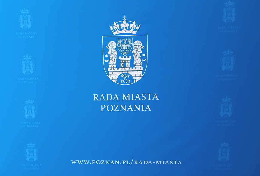baner z herbem Poznania, podpis Rada Miasta Poznania i adres strony www.poznan.pl/rada-miasta - grafika artykułu
