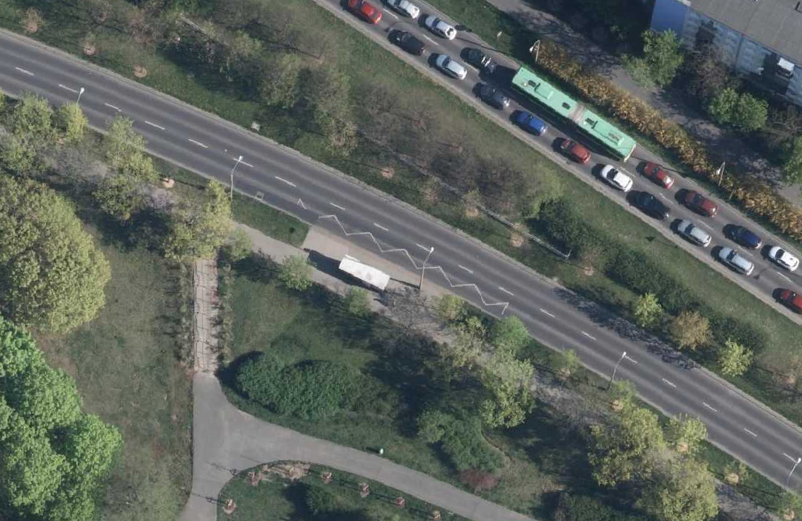 fragment mapy lotniczej z obszarem będącym przedmiotem interpelacji radnego - więcej w treści artykułu