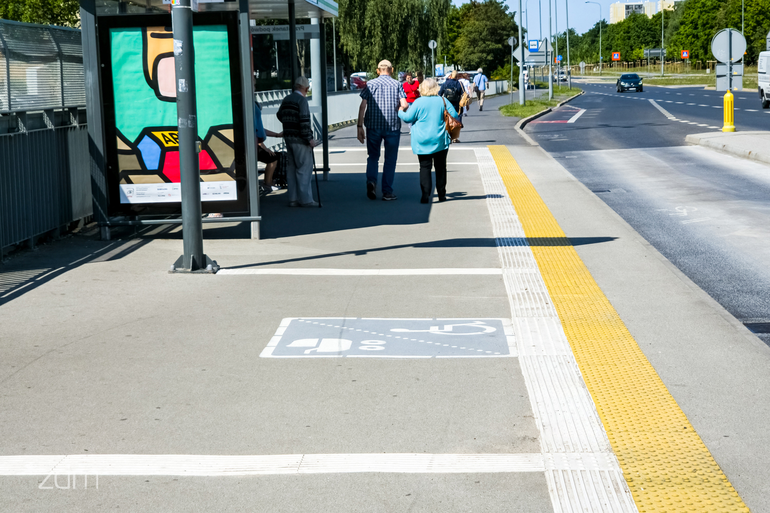 Galeria zdjęć oznaczeń fakturowych przy przystankach nad PST