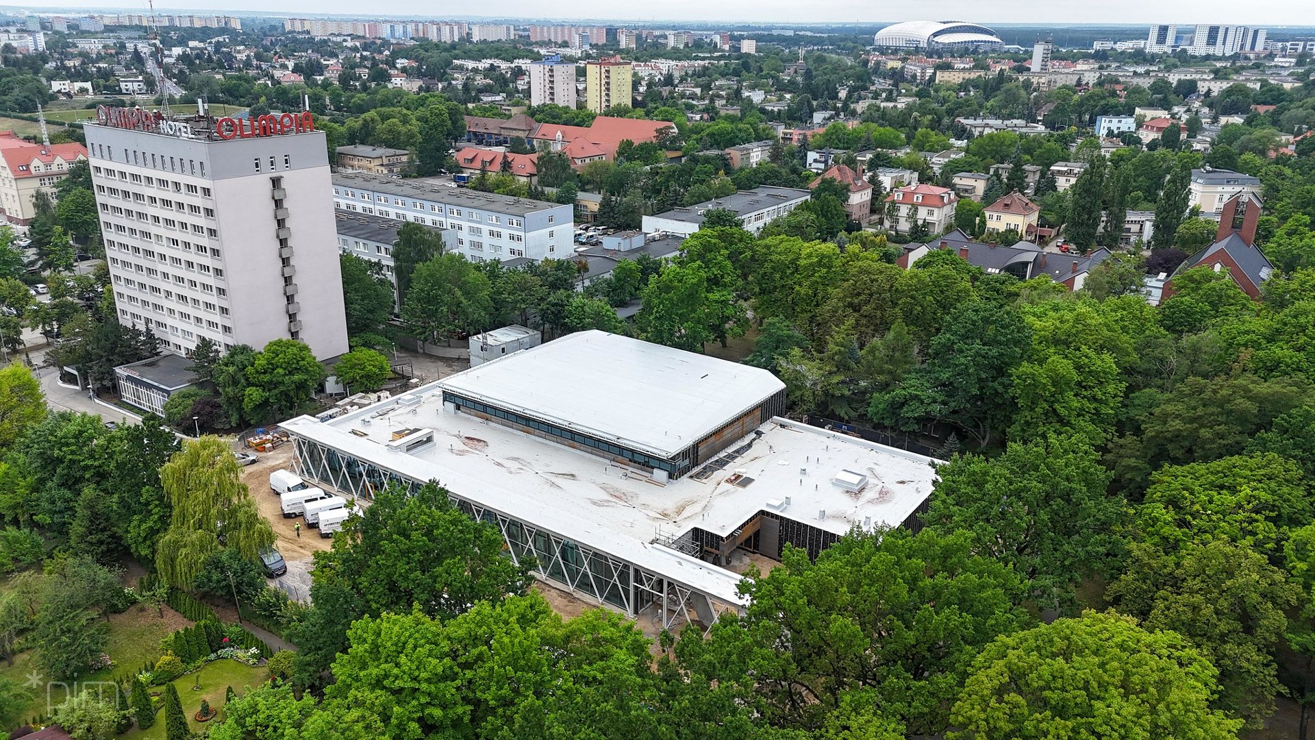 Galeria zdjęć z aktualnego stanu budowy pływalni przy ul. Taborowej