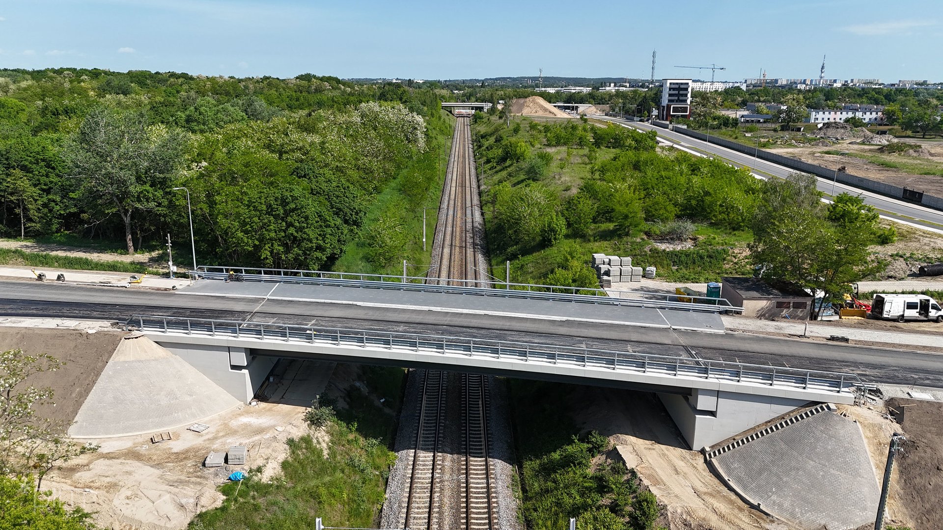 Galeria zdjęć z budowy wiaduktów przy ul. Lutyckiej i Golęcińskiej oraz układu drogowego w okolicy