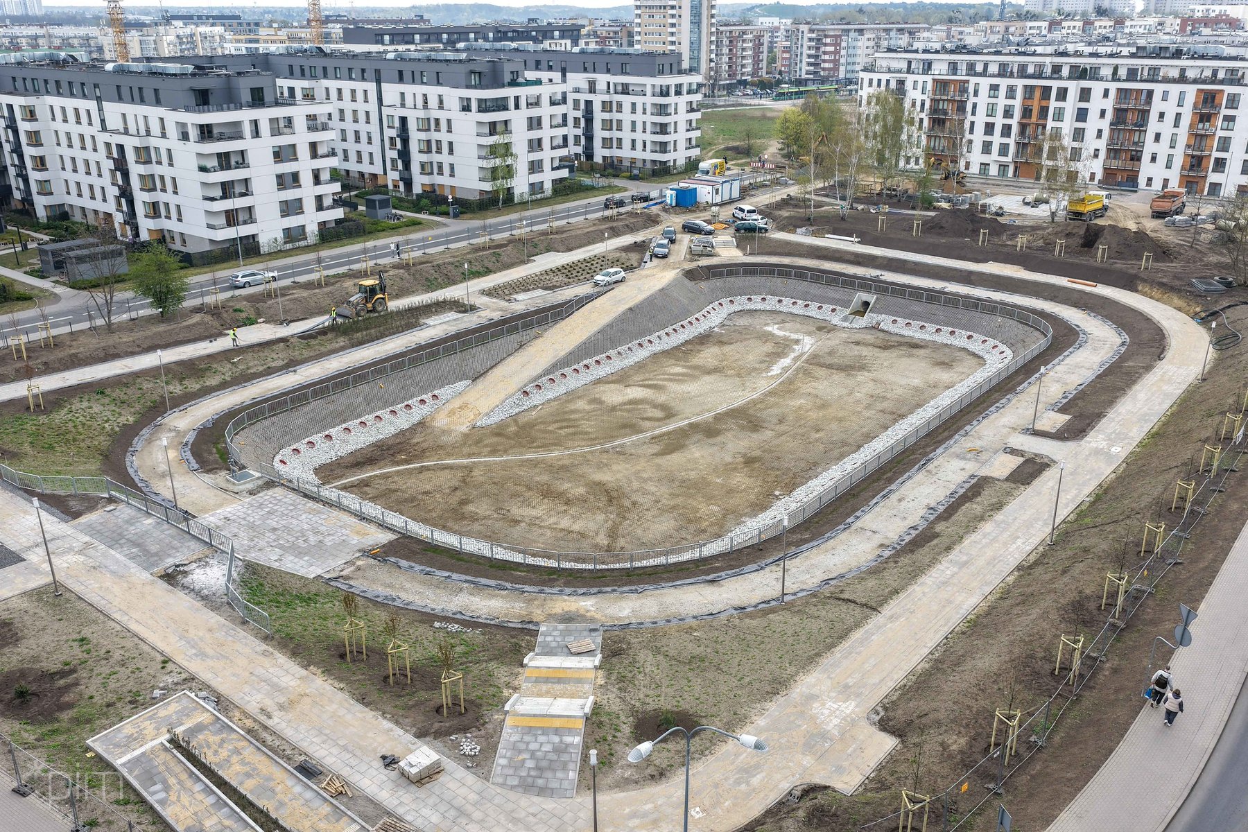 Galeria zdjęć z budowy zbiornika retencyjnego na Łacinie