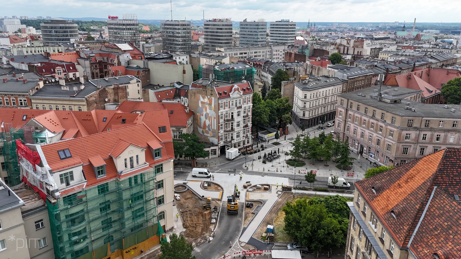 Galeria zdjęć z przebudowy skrzyżowania ulic Taylora, Kościuszki i Taczaka
