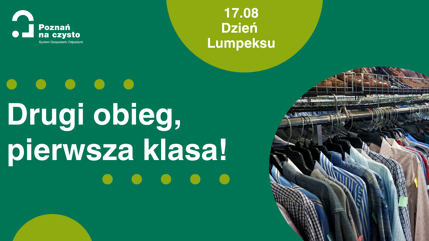 Grafika ilustruje nietypowe święto w kalendarzu - Dzień Lumpeksu