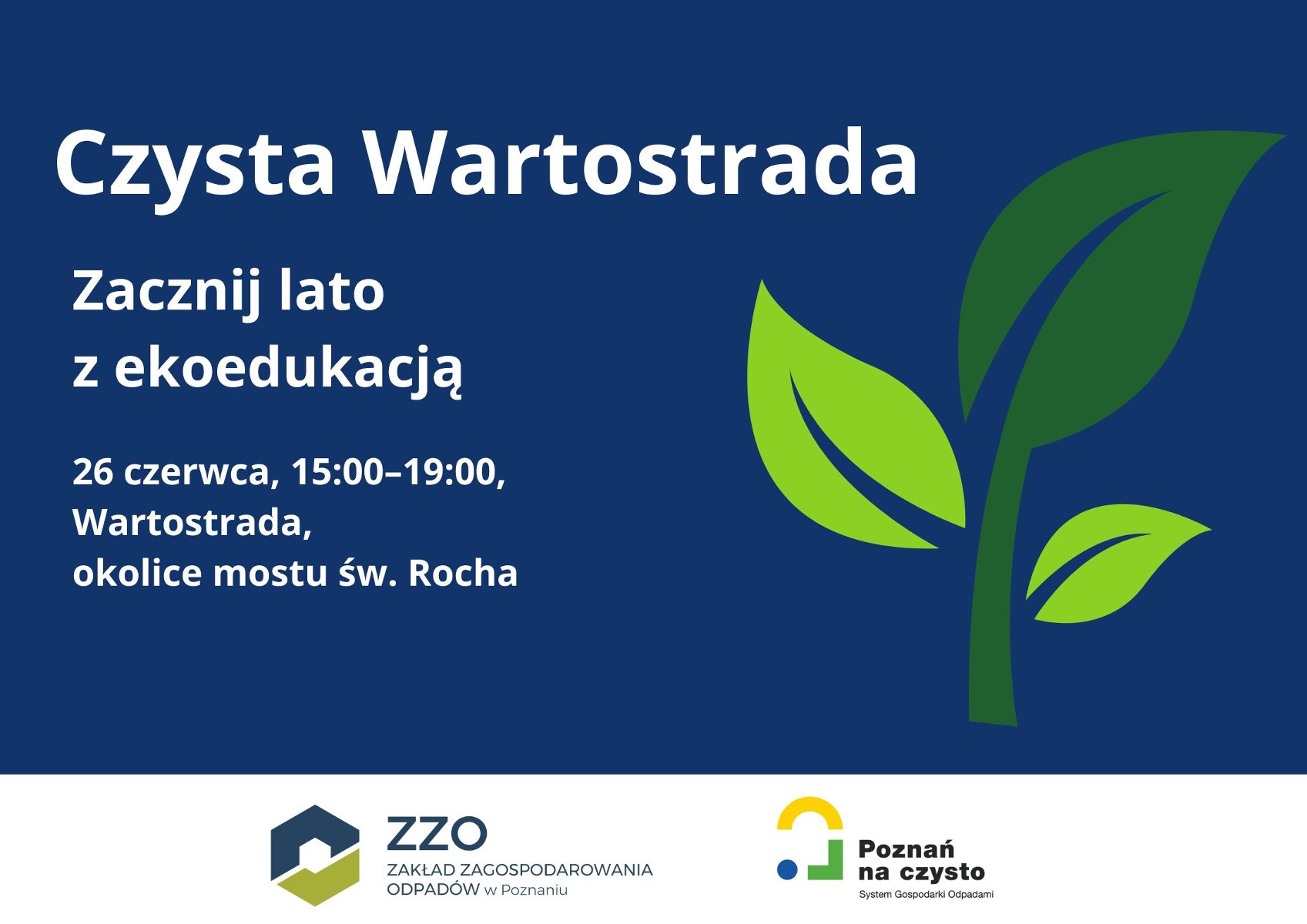 Grafika jest informacją o akcji ekologicznej rganizowanej przez Zakład Zagospodarowania Odpadów z udziałem WGK