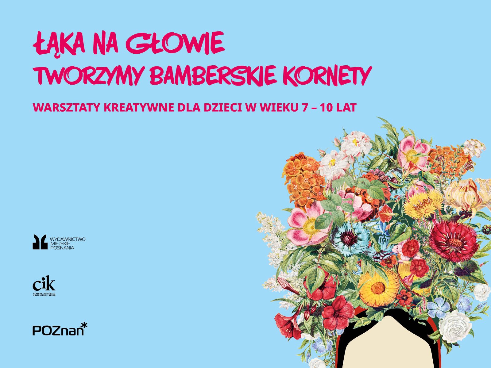 Grafika promocyjna przedstawiająca kornet bamberski i tytuł warsztatów