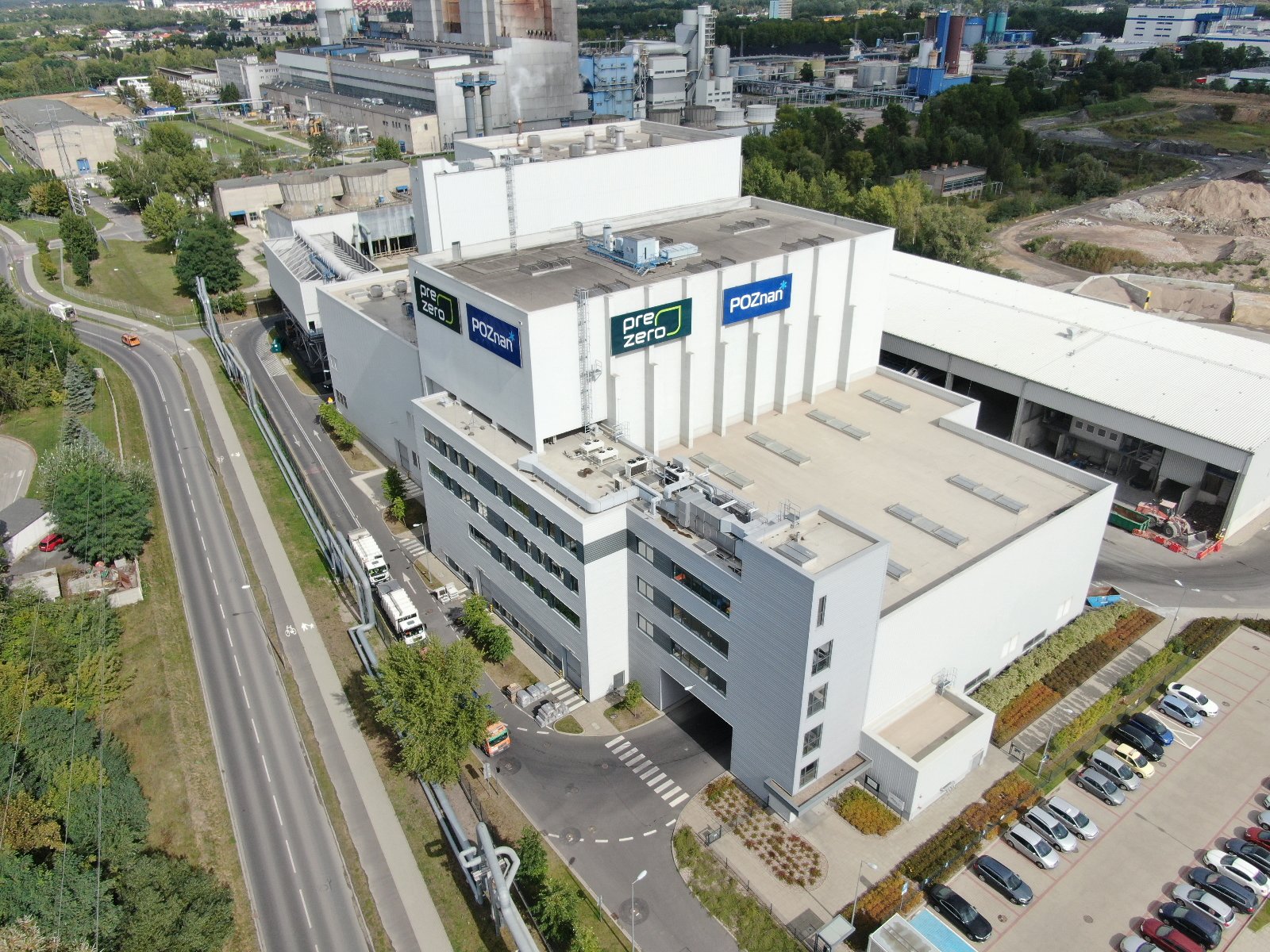 Grafika przedstawia zdjęcie budynku w którym zlokalizowana jest Spalarnia odpadów