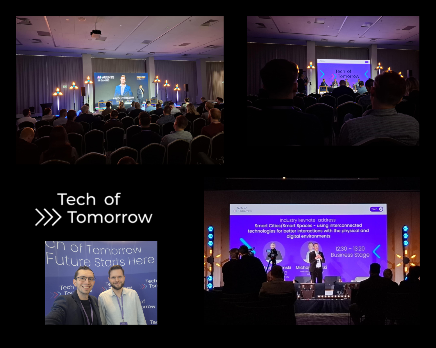 kolaż zdjęć z konferencji