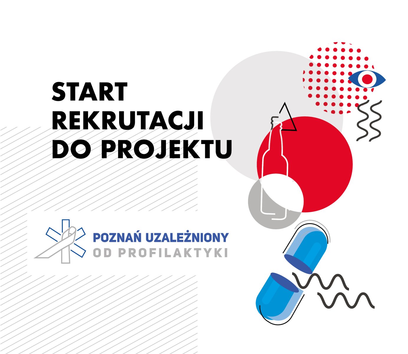 kolorowe, abstrakcyjne zestawienie symboli projektu