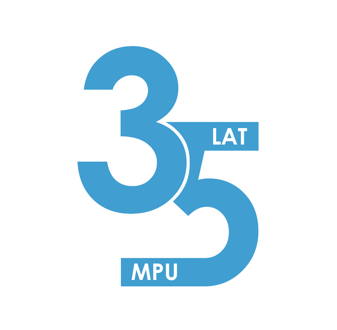 Logo 35-lecia Miejskiej Pracowni Urbanistycznej