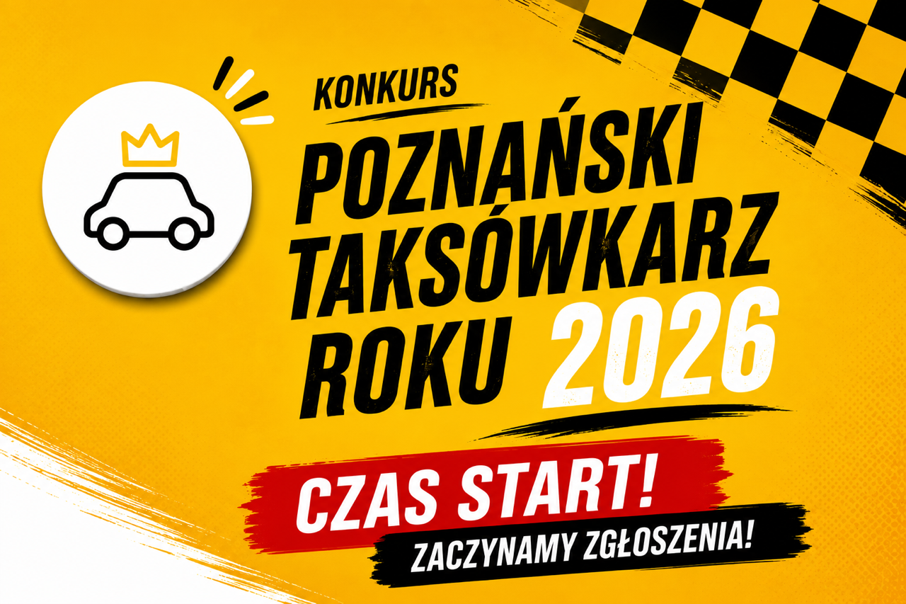 logo konkursu na zółtym tle, szachownica w prawym górnym rogu, napis o rozpoczęciu zgłoszeń do konkursu