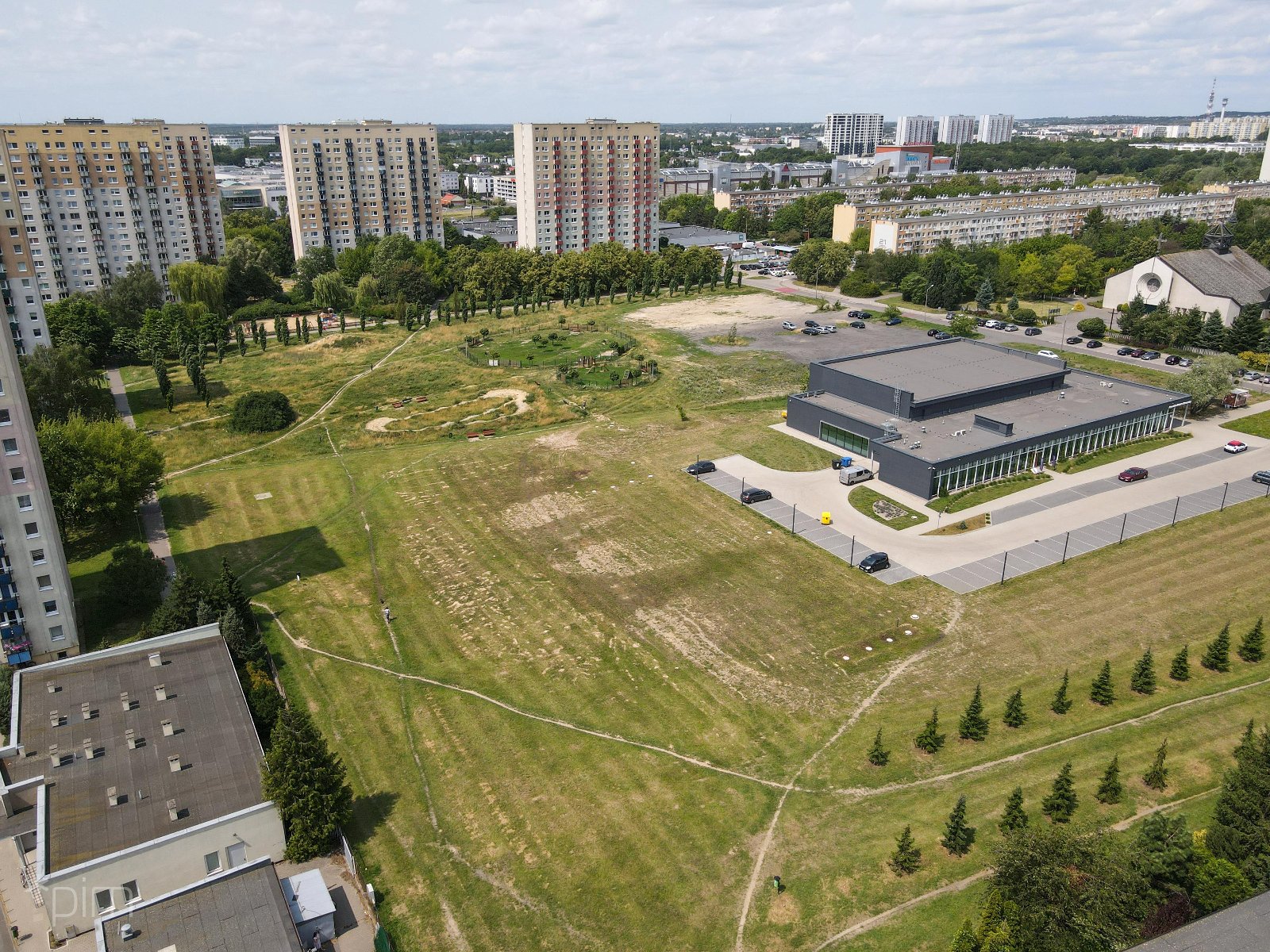 Miejsce na os. Zwycięstwa, gdzie powstanie Park Barwy i Wody