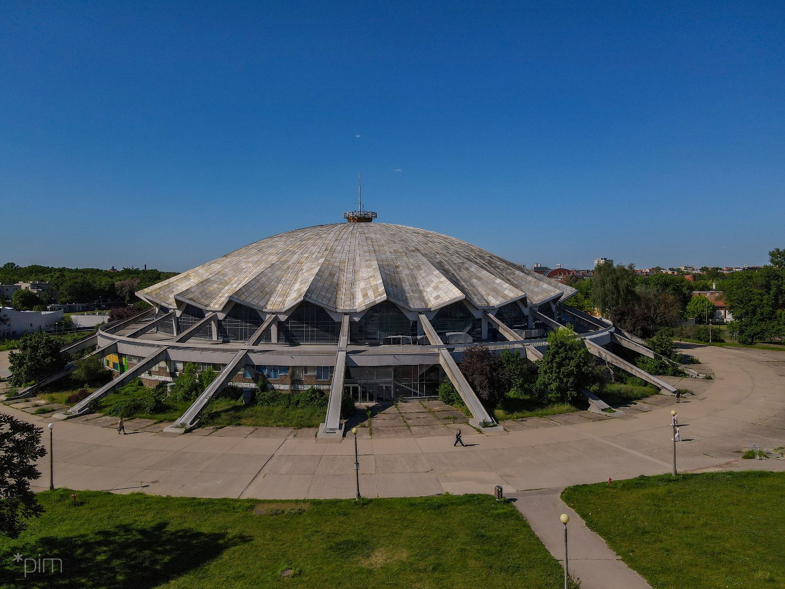 Na zdjęciu Arena widziana z lotu ptaka