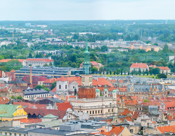 Na zdjęciu panorama Poznania