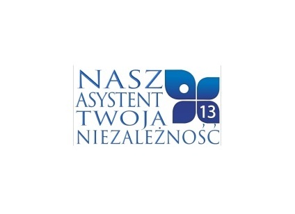Napis "Nasz asystent, Twoja niezależność 13"