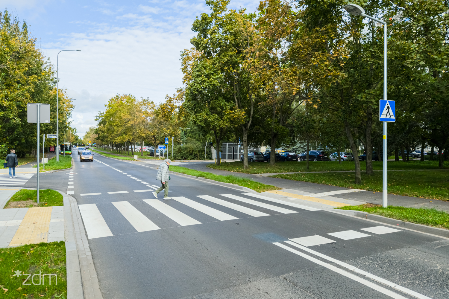 Nowe, doświetlone przejście dla pieszych przez ul. Stróżyńskiego
