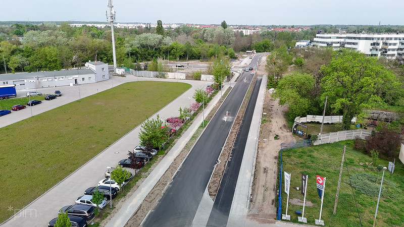 Odnowiona ulica Szczawnicka widziana z lotu ptaka