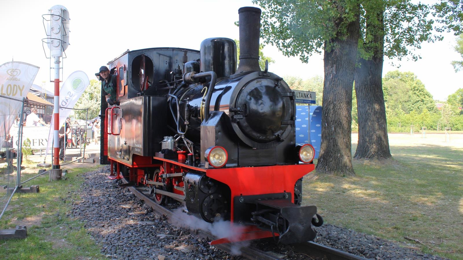 Parowóz Lowa 26004 na stacji Maltanka