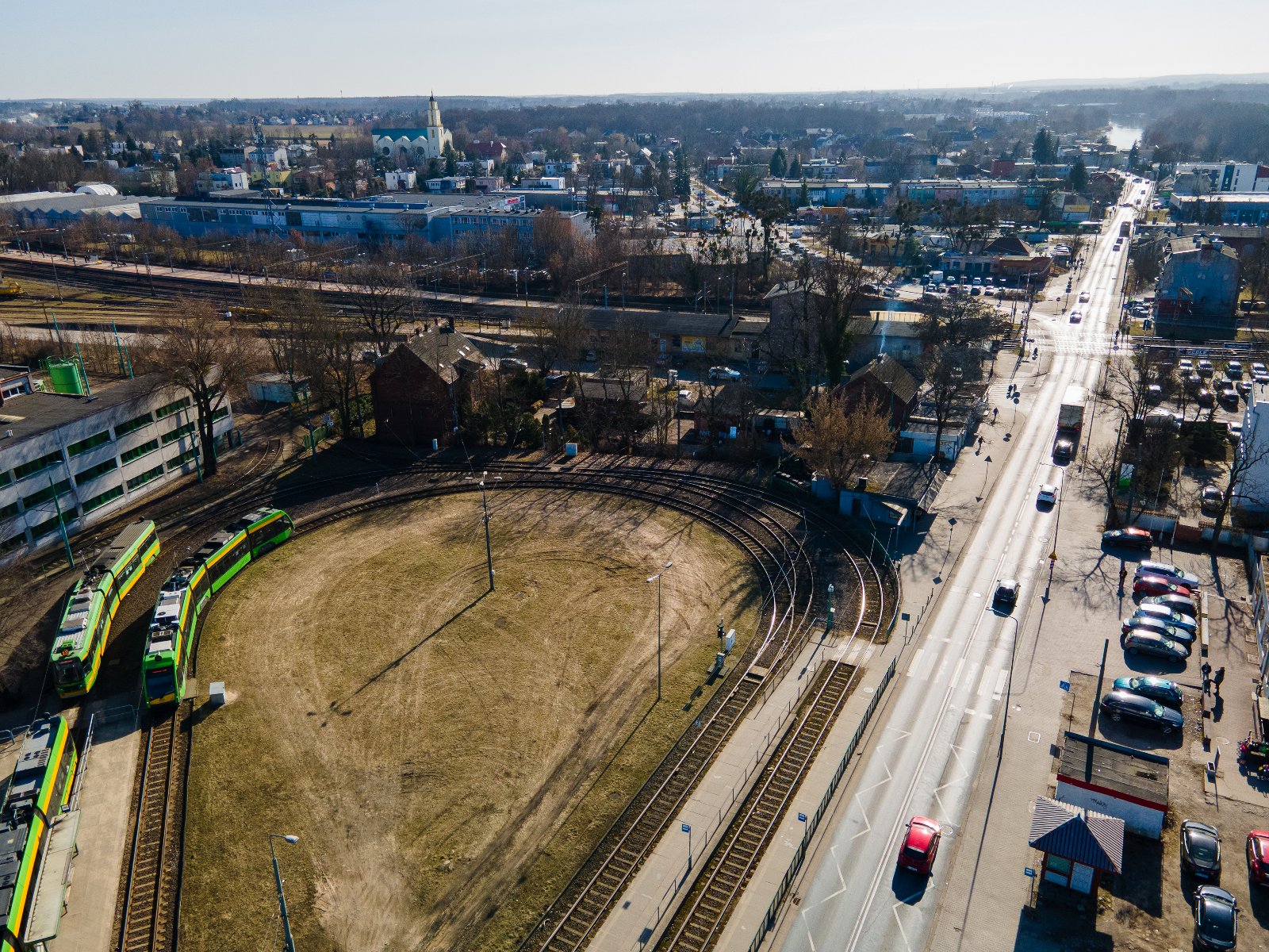 Pętla tramwajowa na Starołęce i przejazd kolejowy