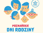 Plakat, na nim narysowane schematyczne twarze i najważniejsze informacje o wydarzeniu