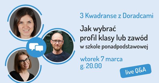 Plakat promujący webinar, na zdjęciu osoby prowadzące.