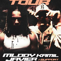 dwie osoby w przyciemnionym świetle. Jedna z nich trzyma daszek czapki. Pod spodem informacje o wydarzeniu zawarte w treści artykułu.