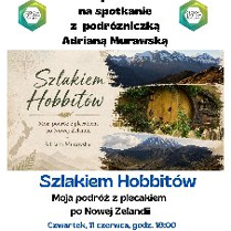 W tle plakatu widoczny jest krajobraz Nowej Zelandii z charakterystycznym domkiem Hobbita wśród zielonych wzgórz. Na plakacie umieszczono informacje o wydarzeniu zawarte w treści artykułu oraz logo ODK Pod Lipami.