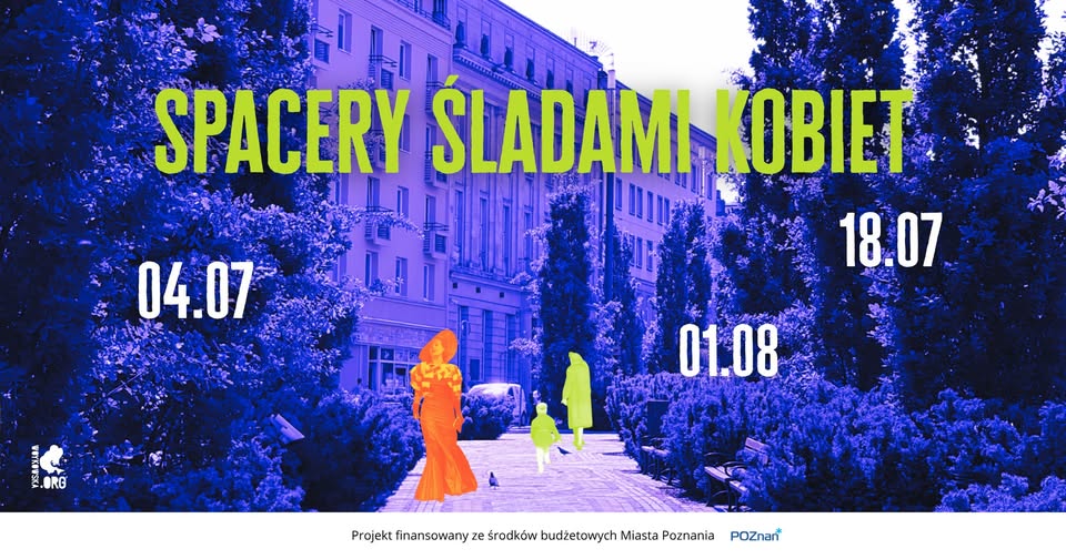 Plakat wydarzenia w formie kolażu z pejzażem miasta i kolorowymi ludzkimi postaciami.