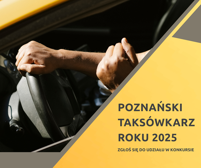 "Poznański Taksówkarz Roku" grafika uzupełniająca treść artykułu
