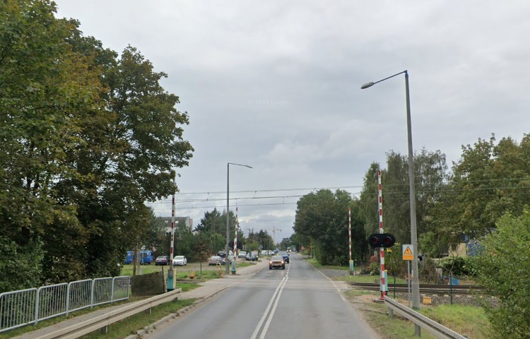 Przejazd kolejowy w ciągu ul. Naramowickiej