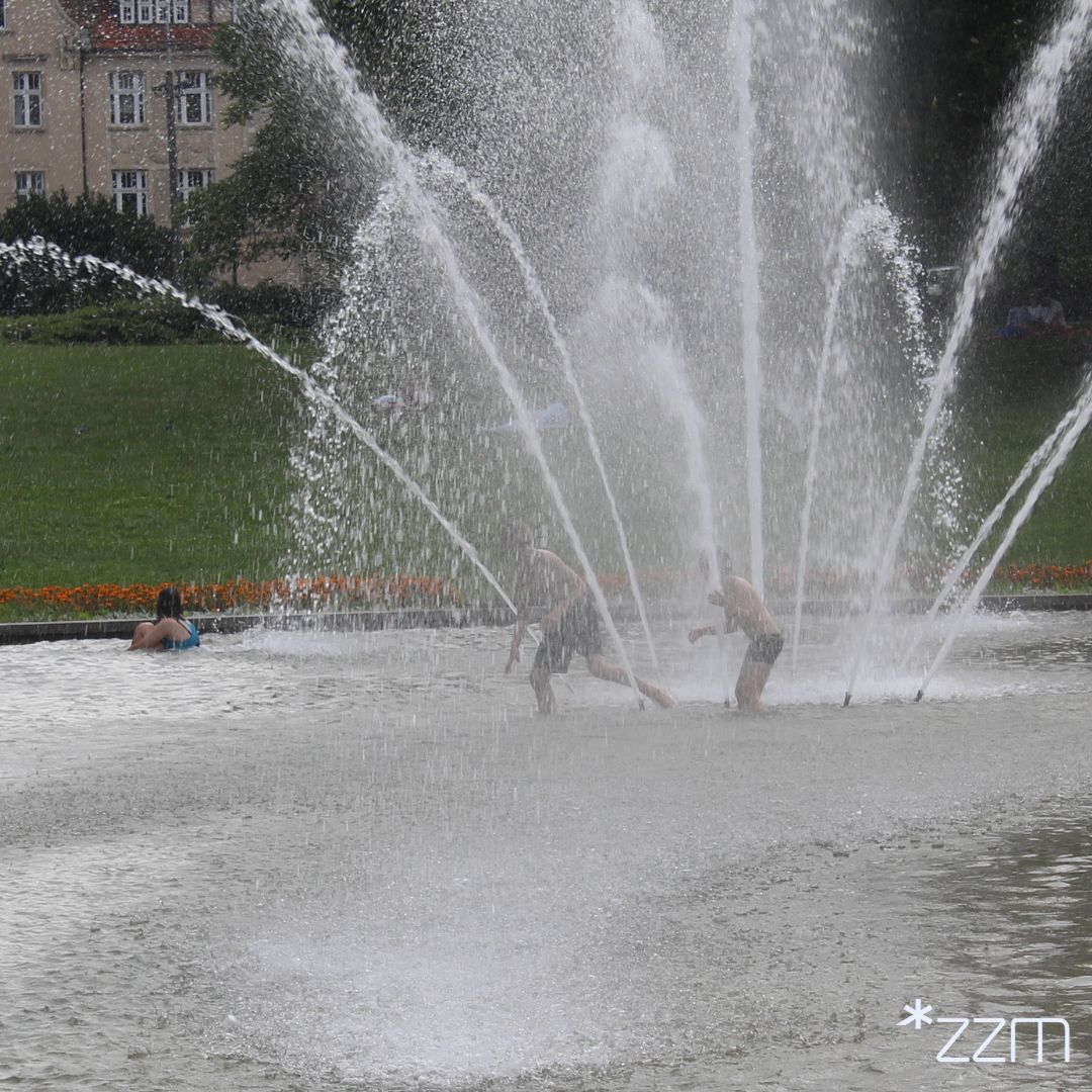 Przypominamy! Fontanny nie są przeznaczone do kąpieli. Woda w nich może zawierać bakterie, wirusy i grzyby, co stanowi poważne zagrożenie dla zdrowia