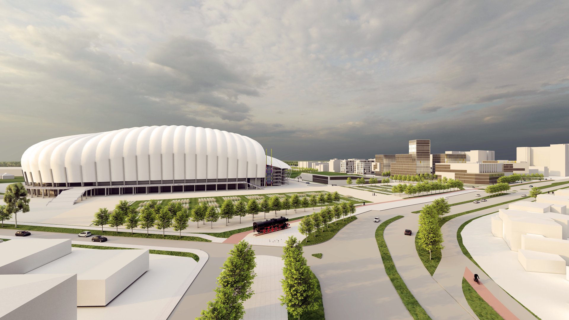 "Rejon Stadionu Miejskiego" - część B - propozycja zagospodarowania terenu