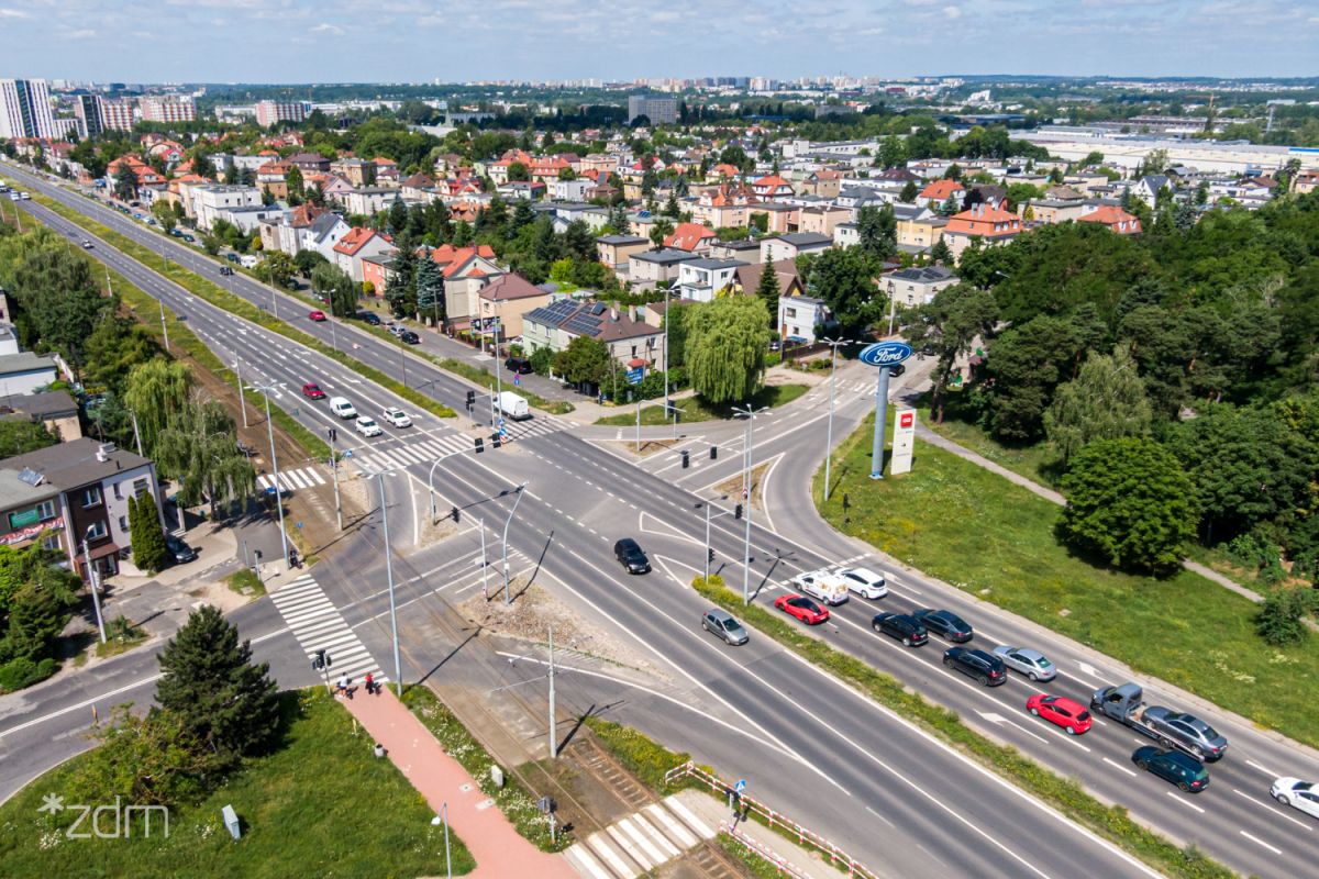 Skrzyżowanie ulic Warszawskiej i Mogileńskiej