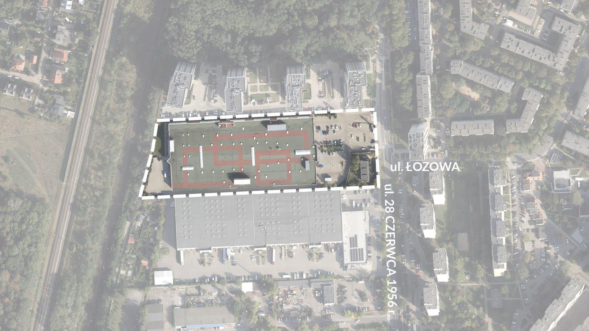 W rejonie ulic 28 Czerwca 1956 r. i Łozowej - granica opracowania projektu mpzp