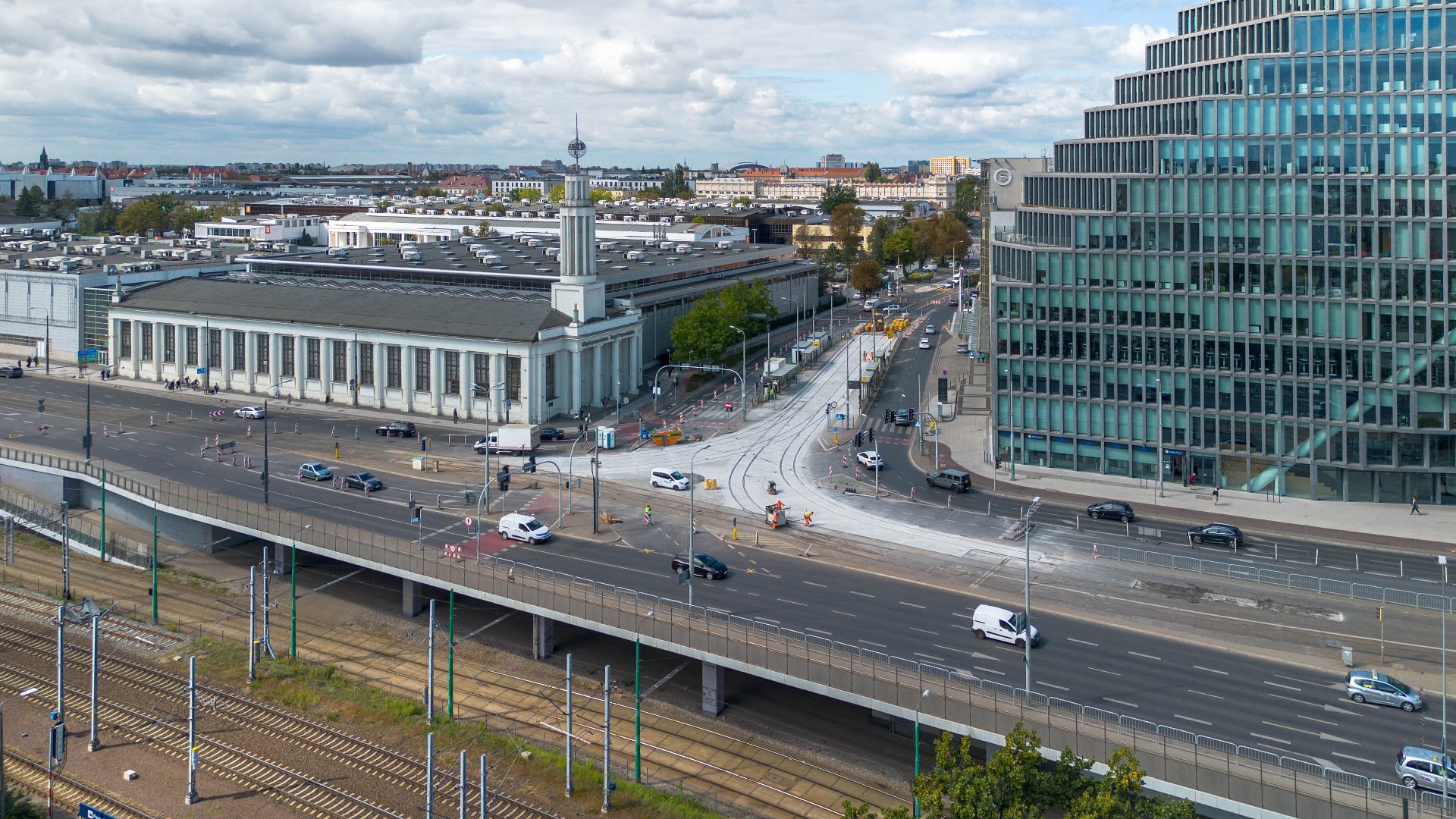 Zdjęcia z kończących sie prac w rejonie węzła Bałtyk