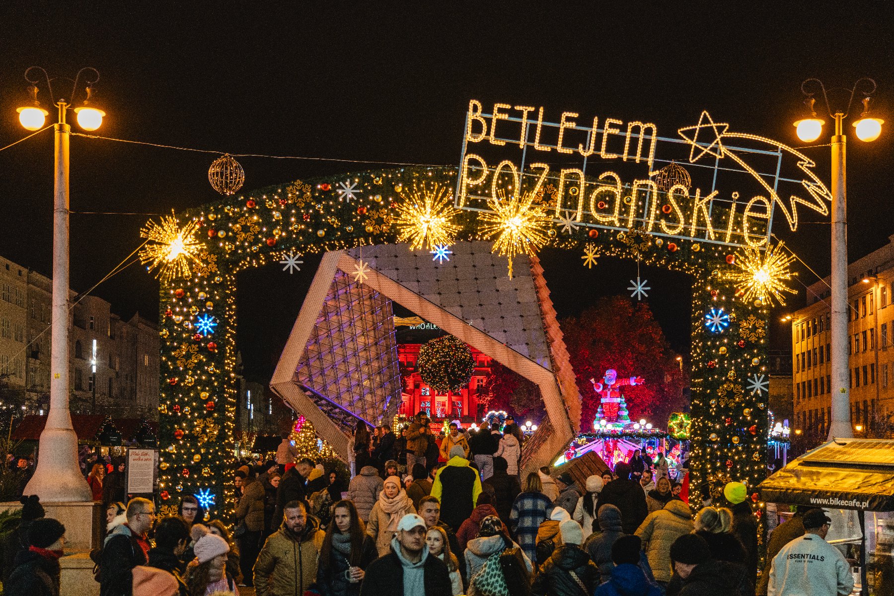 Zdjęcie Betlejem Poznańskiego na placu Wolności