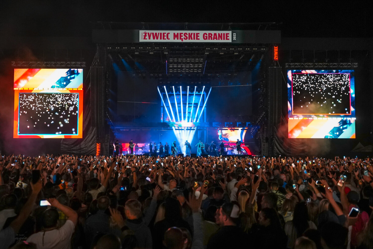 Zdjęcie koncertów z jednej poprzednich edycji Męskie Grania w Poznania