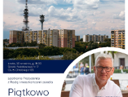 Zdjęcie przedstawia zdjęcie prezydenta i bloków oraz informacje o spotkaniu.