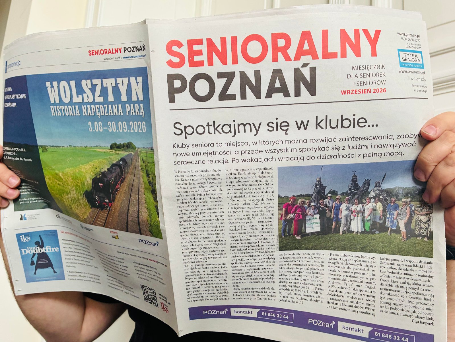 Zdjęcie przestawia okładkę gazety "Senioralny Poznań"