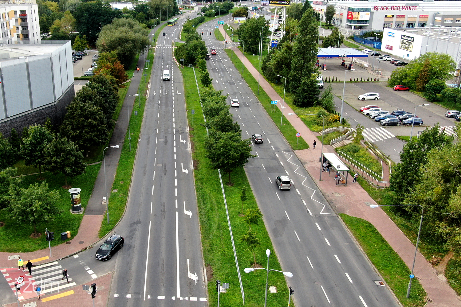Zdjecie ul. Sernskiej z lotu ptaka