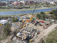 Budowa konstrukcji mostów oraz zmiany dla pieszych i rowerzystów na Berdychowie