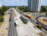 Buspas na moście Królowej Jadwigi i testy techniczne torowiska na rondzie Rataje