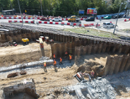 Coraz szerszy zakres prac na placu budowy przy ul. Grunwaldzkiej