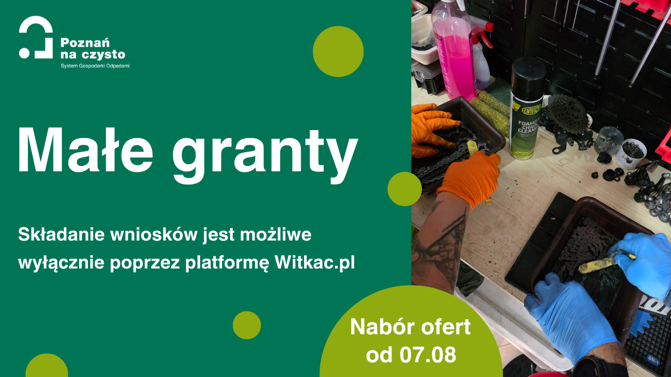 Grafika przedstawia informację dotyczącą rozpoczęcia naboru wniosków na przeprowadzenie edukacji ekologicznej