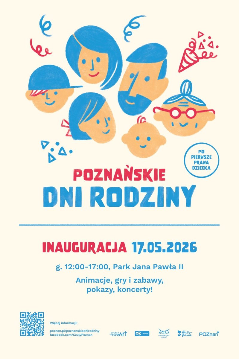 Grafika przedstawia logo promujące wydarzenie Poznańskich Dni Rodziny