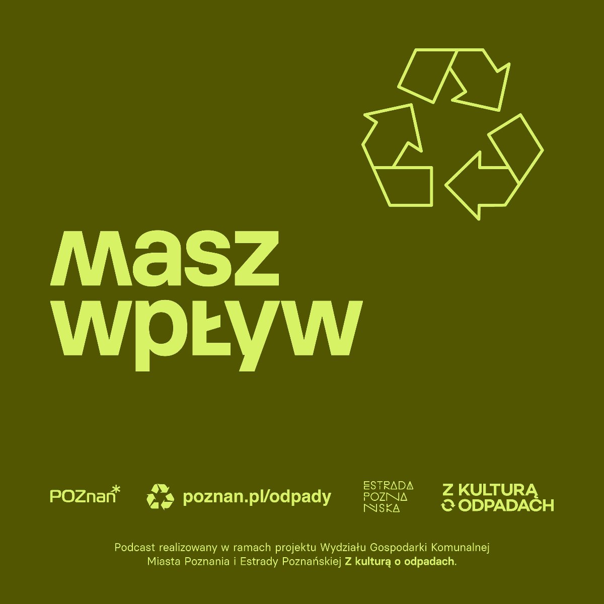 Grafika przedstawia rozmowy z serii podkastów Masz wpływ