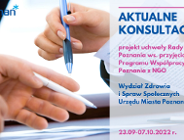 Konsultacje Programu Współpracy Miasta Poznania z Organizacjami Pozarządowymi na 2023 rok