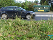 Koszenie traw w pasie drogowym