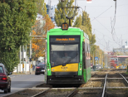 Linia nr 13 w czasie budowy mostu